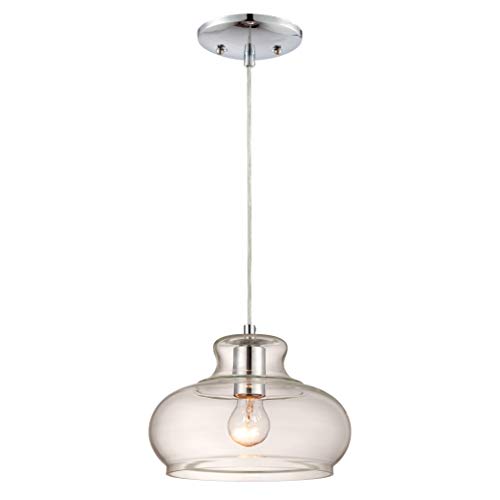 Westinghouse Lighting Lampada A Sospensione E27, Cromo, Acciaio