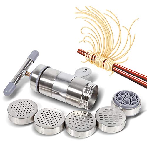 Manuale Macchina Per Pasta, Portatile Fresca Acciaio Inox Tagliatelle Spremiapatate Stampi Piccola A Manovella Famiglia Mini Tagliatella Pasta Fatta P