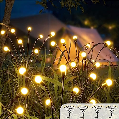 Luci Solari Esterno,4Pezzi 10 Led Luci Solari Da Giardino Esterno Ip65 Impermeabile,Lampade Solari Da Esterno Luce Esterno Per La Decorazione Del Perc