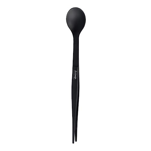 Triangle 50 493 17 01_B Probierlöffel Finaltouch Mit Pinzette Schwarz Professionelle Qualität 2-In1 Löffel Und Küchenpinzette