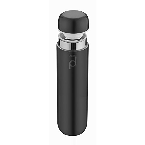 Pioneer Thermos Drinkpod In Acciaio Inox, Acciaio Inox 18/10, Nero, 0,3 L