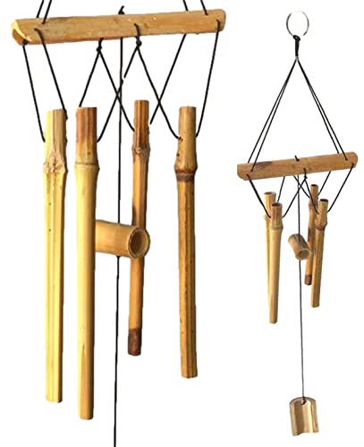 Best&Free Scacciapensieri Bambù Naturale. Sonaglio A Vento Per Decorazioni Giardino Per Esterno. Campane A Vento In Bambù Naturale. Campane A Vento Pe