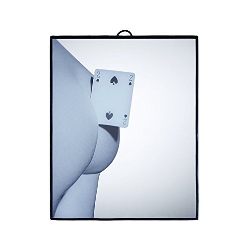Seletti 17101 Two Of Spades, Specchio Toiletpaper, 17.5 X 23 Cm, Nero