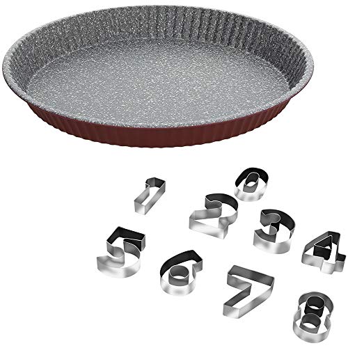 Tognana Sweet Cherry Set Crostata, Acciaio, Rosso