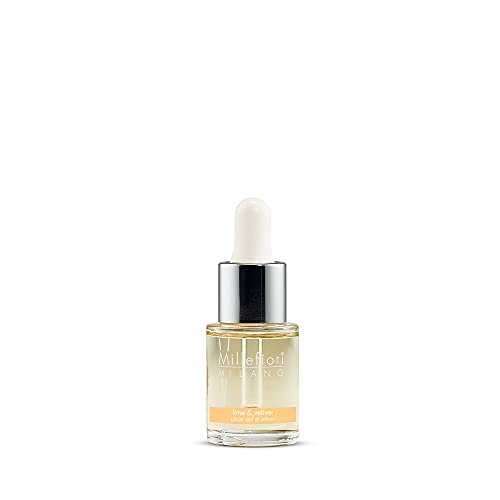 Millefiori Milano Fragranza Idrosolubile | 15Ml | Fragranza Lime & Vetiver | Da Utilizzare Con Diffusore Di Fragranza Per Ambiente Ad Ultrasuoni Mille