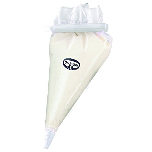 Dr. Oetker Classical Range Of Kitchen Tools -Dr.Oetker Set Di 10 Sac À Poche Monouso Con 4 Beccucci Diversi Per Decorare (Colore: Trasparente/Bianco),