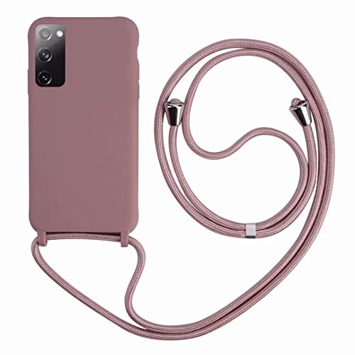 2Ndspring Cover Con Collana Compatibile Con Samsung Galaxy S20 Fe /S20 Fan Edition/S20 Lite,Case Con Laccio Per Il Collo Custodia Con Cordino,Soft Sil