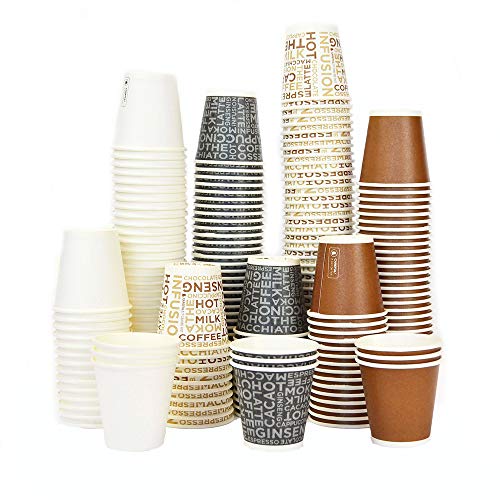 Due Esse S.N.C. Di Sabatini Aldo & C. Pz 300 Bicchieri In Carta Per Caffe' 3 Oz Piccoli Colori Assortiti Bicchierino Cl 8 Paper Cup For Hot Drinks And