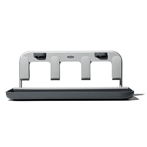 Oxo Good Grips Rastrelliera Per Bottiglie Con Telaio In Alluminio, Cool Grey, One Size