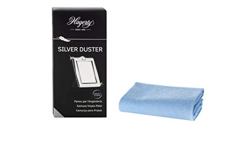 Hagerty Silver Duster Panno Per Pulire L’Argento Con Antiossidante 55X35Cm I Panno In Cotone Impregnato Lucida Argento I Panno Efficiente Lucida Vasi,