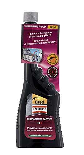Arexons Additivo Diesel Trattamento Filtro Fap/Dpf, 250 Ml, Adatto Per Tutti I Motori Diesel, Pulizia Rapida Iniettori, Ottimizza Processo Combustione