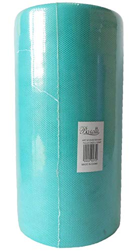 Rotolo Bobina Tulle Verde Tiffany 25 Cm X 100 Metri
