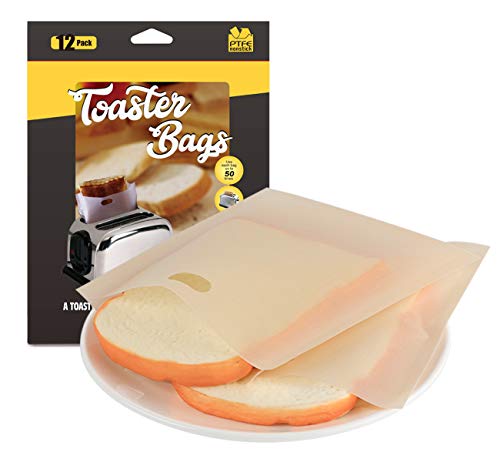 Ilauke 12Pz Sacchetti Per Tostapane, Sacchetti Toast Riutilizzabili Tostapane Sacchetti Antiaderente Per Confezionare Pane Sandwich Pizza Tasche In Mi