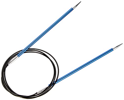 Knit Pro - Ferri Da Maglia Per Lavorazione Circolare, In Alluminio, 100 Cm X 4 Mm, Blu