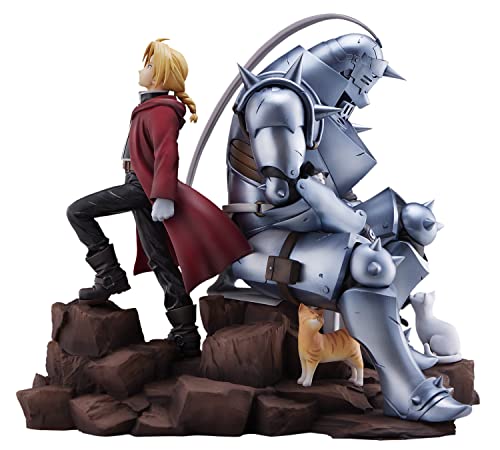 Proof Fullmetal Alchemist: Brotherhood - Statuetta In Pvc Edward Elric & Alphonse Elric Brothers, 24 Cm