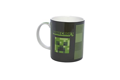 Minecraft - Tazza Personalizzata In Porcellana - Mug Colazione Con Manico, Utilizzabile In Microonde E Lavastoviglie - 350 Ml