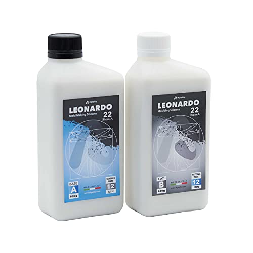 Leonardo Molding Silicone - Gomma Siliconica Specifica Per Realizzare Stampi Che Riproducono Fedelmente Anche I Più Piccoli Dettagli (1 Kg.)