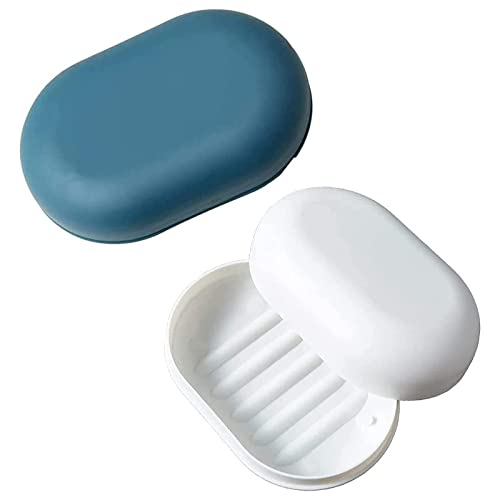 Portasapone Con Coperchio, Portasapone 2 Pezzi, Contenitore Portasapone Da Viaggio, Portasapone Doccia Portatile Perfetto Per Bagno, Viaggi, Campeggio