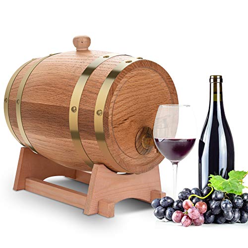 Botte Per Birra, Legno Di Quercia Botti Da Vino In Legno Di Quercia Botti Da Vino In Rovere Botti Da Vino In Quercia Per Vino Brandy Whisky(3L, Blue)