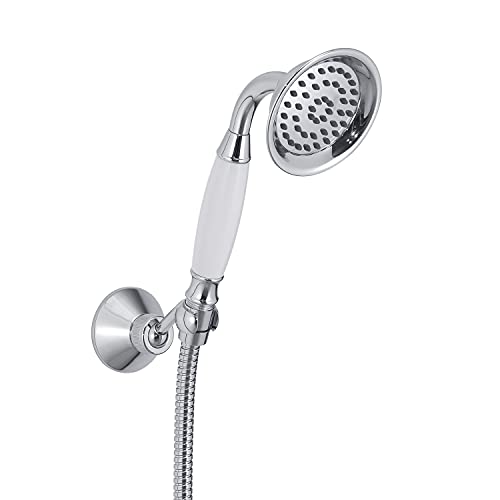 Gedy Cromata, G-Liberty 00, Doccetta Universale 1 Getto, Soffione Flessibile 150 Cm Con Finitura, 2 Anni Di Garanzia, Design R&S, Filtro Doccia Antisa