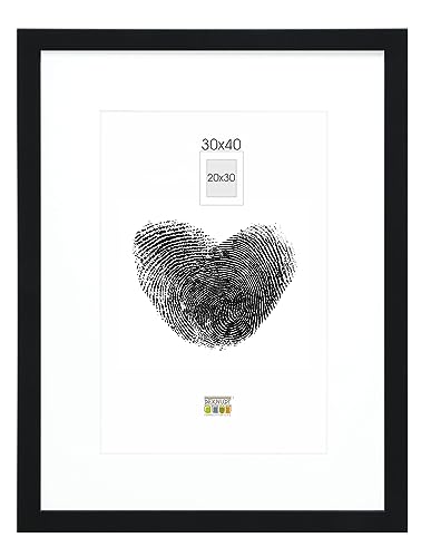 Deknudt Frames S66Kf2-P1-30.0X40.0 - Cornice Quadro / Foto Basic, Bordi In Legno/Mdf, Colore Nero, 30 X 40 Cm, Beige