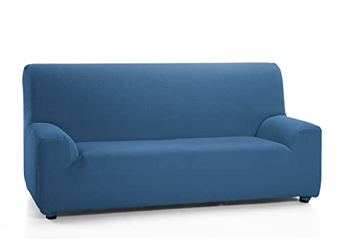 Martina Home Tunez, Copridivano Elastico, Tela (50% Poliestere, 45% Cotone, 5% Elastan), Azzurro, 4 Posti (240-270 Cm Larghezza)