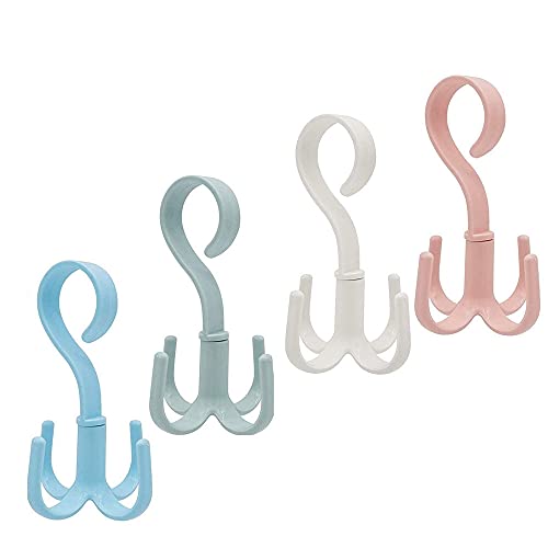 Rotazione Appendiabiti, 4 Pezzi Sciarpa Appendiabiti, Portacravatte, Girevole, Per Appendere Cinture, Sciarpe, Zaini, Cappelli, Borse, Cravatte, Scarp