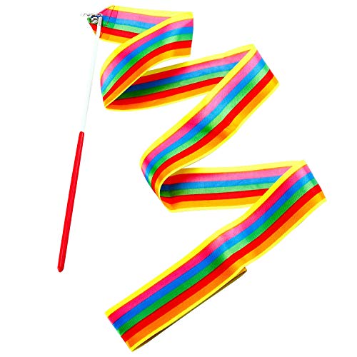 Zarrs Nastri Da Ballo, 10 Confezioni Di Nastro Da Ginnastica Ritmico Streamer 2 M Per Bambini Per La Formazione Artistica Baton De Danse