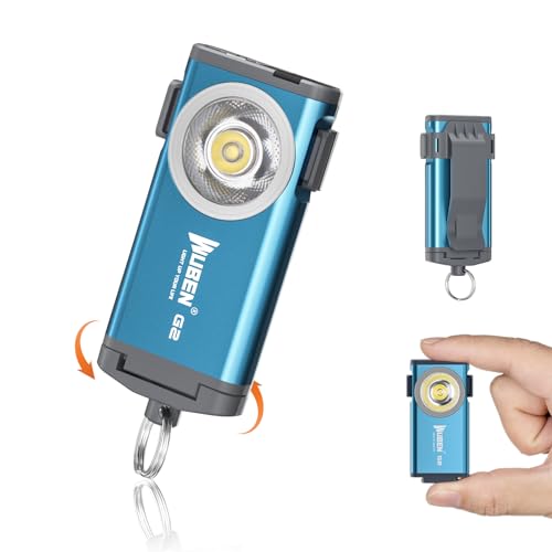 Wuben G2 Led Mini Torcia 500 Lumen Portachiavi Luce Ricaricabile Portatile Magnetica Lampada Cob Sottile Con Clip Posteriore 5 Modalità Luce Torcia Ed