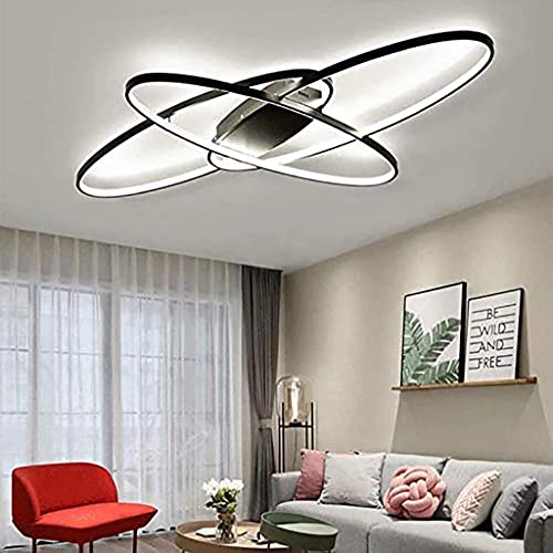 Mqw Creativo Design Del Lampadario A Led Promise Oscuramento Remoto Lampade Da Soffitto Ovali Per Corridoio Studio Remoto, Luci Soggiorno Personalizza