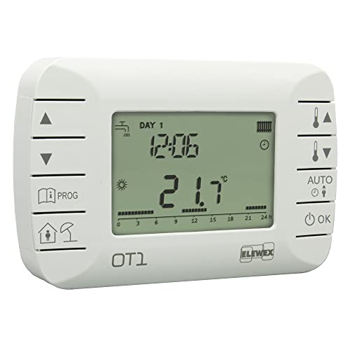 Vemer Ve794100 Ot1 - Cronotermostato Ambiente Settimanale Modulante Per Caldaia Con Protocollo Opentherm Classe V, Bianco