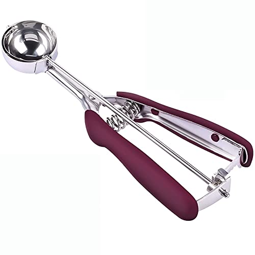 1 Pezzo Cucchiaio Per Gelato,Porzionatori Da Gelato,Cucchiaio Per Gelato In Acciaio 304 Inossidabile,Con Grilletto Facile Da Rilasciare,Adatto Per Gel