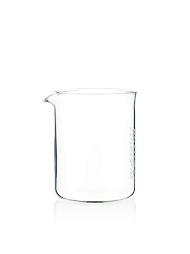 Bodum Boccale Di Ricambio Per Caffettiera French Press Da 4 Tazze, 0,5 L, Diametro: 9,6 Cm, Altezza: 12,5 Cm