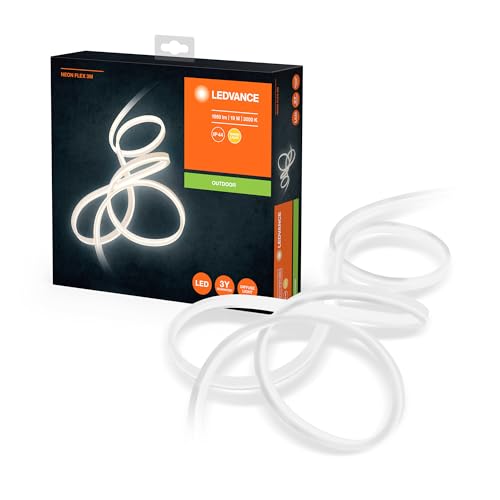 Ledvance Neon Flex/19W Apparecchio Da Parete E Soffitto, Per Tutte Le Superfici, Bianco Caldo, 3000 K, Ip44