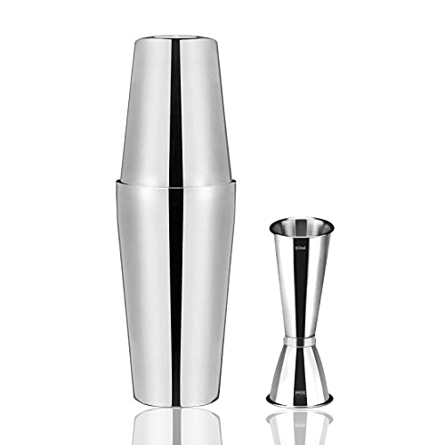 Shaker Boston,Shaker Cocktail 750Ml 600Ml Anfly Shaker Cocktail Set In Acciaio Inox Inossidabile Jigger Misurino Graduato 60Ml 30Ml,Kit Cocktail Shake