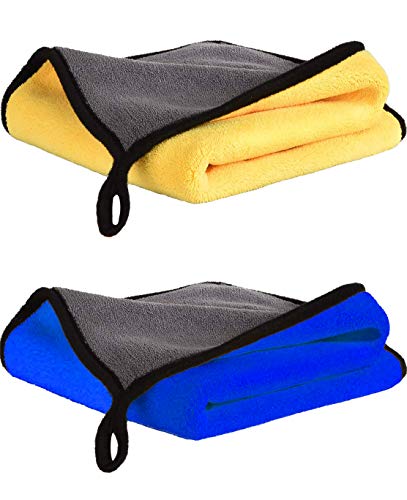 Illuva Panno Asciugatura Di Pulizia In Microfibra Superfine, Panni Per Lucidatura Ad Alto Grado Di Assorbimento E Resistenza Per Auto O La Casa, 30 X