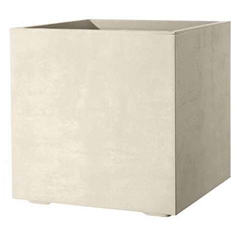 Deroma Vaso Millennium Cubo 49 Cm Perla