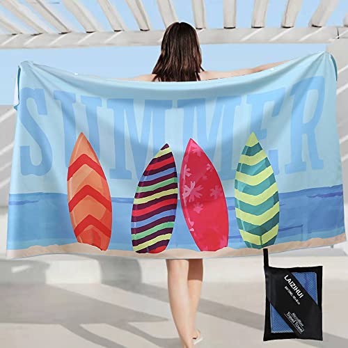 Laizihui Telo Antisabbia Mare Coperta Da Spiaggia,Telo Mare Microfibra,Perfetto Per Lo Sport, Viaggi, Campeggio, Palestra, Piscina.Telo Mare Grande 16