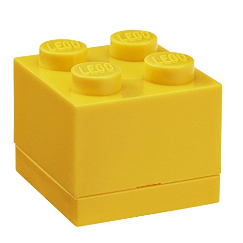 Lego Rcl Mb4 Yl Mini Scatoletta Lego Lunch Box 4, Plastica, Giallo, 4,6 X 4,6 X 4,3 Cm