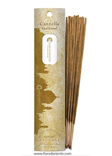 Cinnamom Traditional Incense 10Sticks - Natural And Handmade Products - Fiore D'Oriente