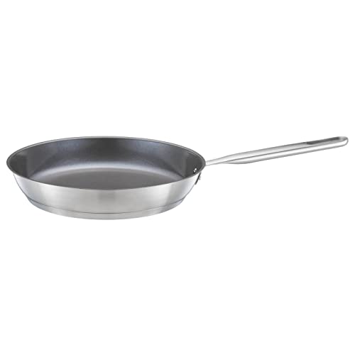 Fiskars Padella, Ø 28 Cm, Padella Rivestita, Adatta Per Tutti I Piani Cottura, Acciaio Inox Riciclato, All Steel, Argento, 1064745