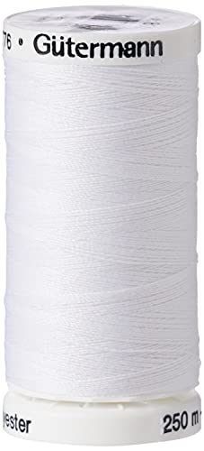Gutermann Filo Per Cucito, Poliestere, Bianco, 5, 5X2,5 Cm, 250 M