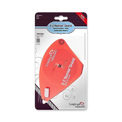 Scrapbook Adhesives By 3L E- Z Runner Grand Strips-Refill-Permanent, Altro, Multicolore, 45M, 45 Unità