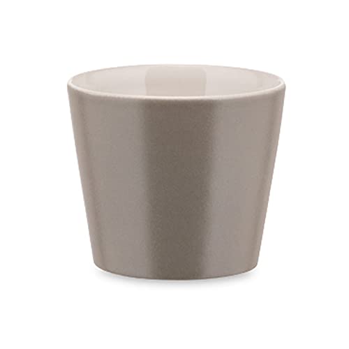 Alessi Dc03/76 Lg Tonale Tazzina In Ceramica Stoneware, Light Grey, Set Da 4