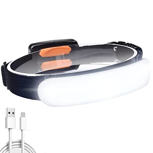 Lampada Frontale A Led, Lampada Frontale Cob Ricaricabile Tramite Usb, Lampada Frontale Regolabile Da 1500 Lumen, Leggera E Impermeabile Per Ciclismo,