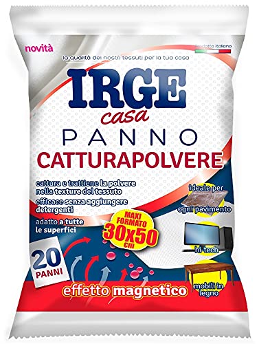 Irge Panno Maxi Catturapolvere 20Pz 30 X 50Cm, Multicolor