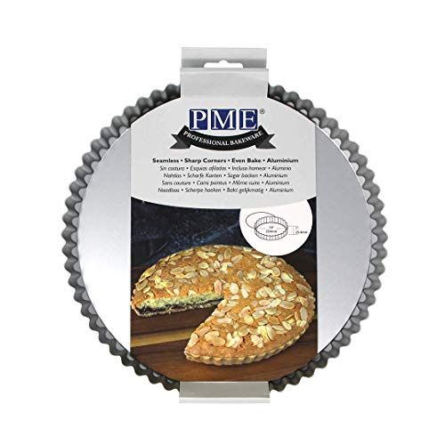 Pme Teglia Per Crostata E Quiche, 25 Cm, Argento
