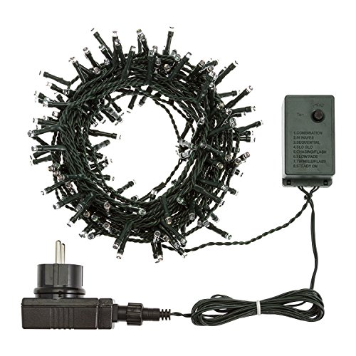Xmasking Catena Luminosa 180 Led, Bianco Freddo, 7.5 M