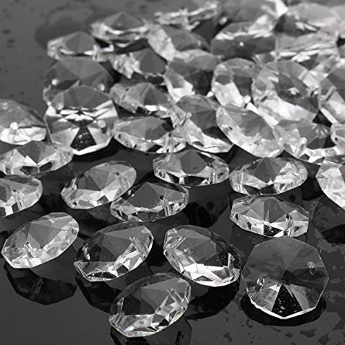 Masunn 50Pcs Cristalli Di Vetro Lampadario Lampadario A Sospensione Prismi Parti Appese Scende 18Mm