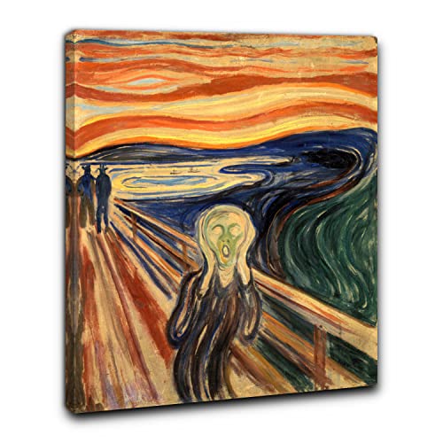 Niik Quadro + Telaio (Bc) Edvard Munch 60 X 47 X 1,7 Cm L' Urlo Falso D' Autore Stampa Su Tela